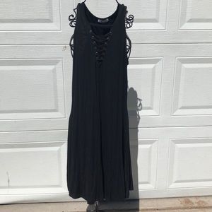 Plain black dress